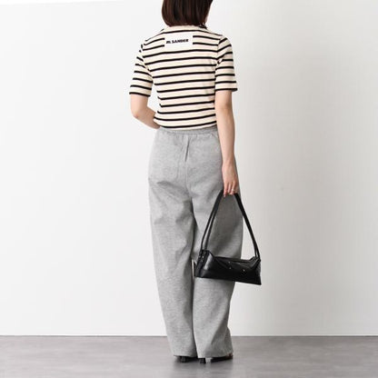 JILSANDER バックロゴラベル ボーダーTシャツ