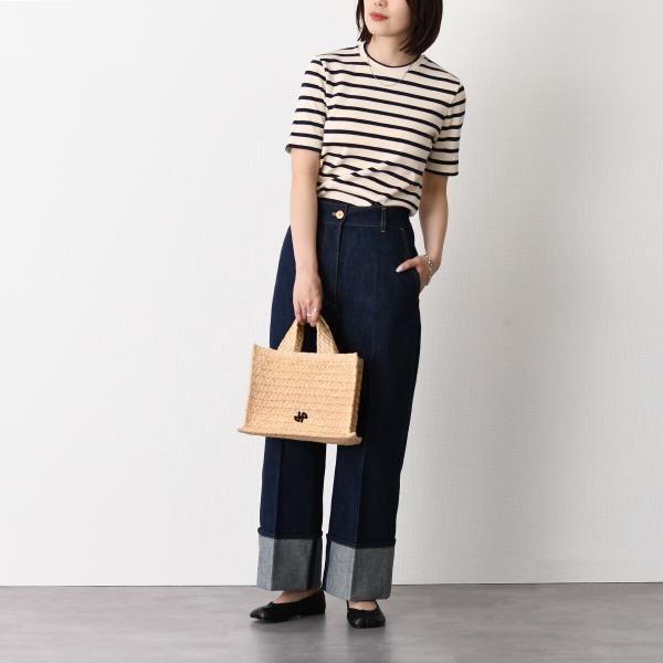 JILSANDER バックロゴラベル ボーダーTシャツ