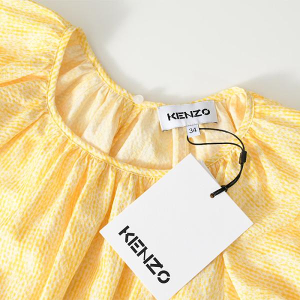 KENZO 개더 크롭 탑스 
