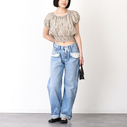 KENZO gathered cropped top 
