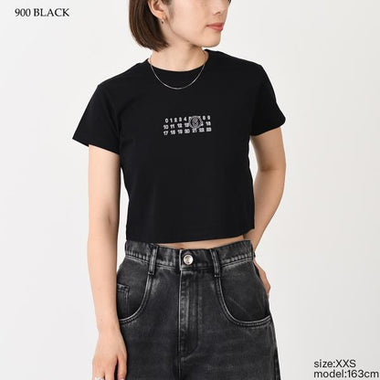 MM6 MAISON MARGIELA エムエムシックス メゾン マルジェラ クロップドTシャツ