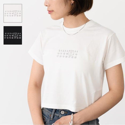 MM6 MAISON MARGIELA エムエムシックス メゾン マルジェラ クロップドTシャツ