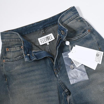 MM6 MAISON MARGIELA distressed wide-leg jeans 
