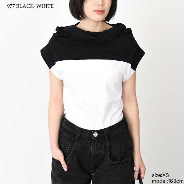 MM6 HIGH NECK T-SHIRT 