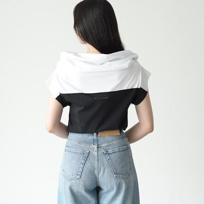 MM6 HIGH NECK T-SHIRT 