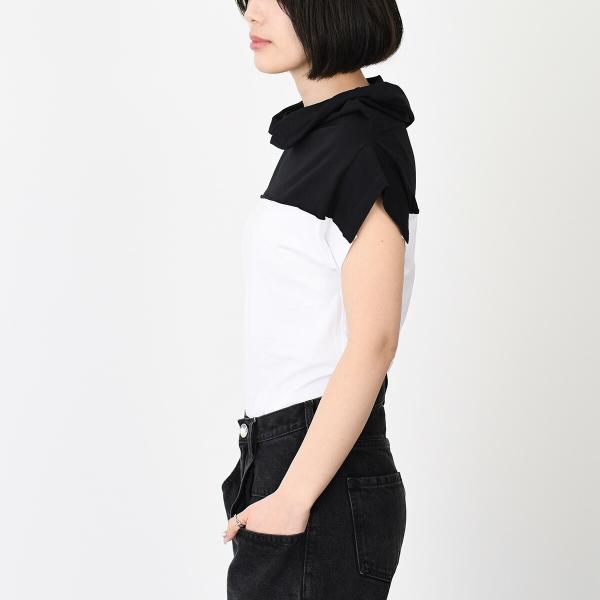 MM6 HIGH NECK T-SHIRT 