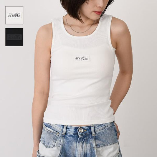 MM6 MAISON MARGIELA リブジャージータンクトップ