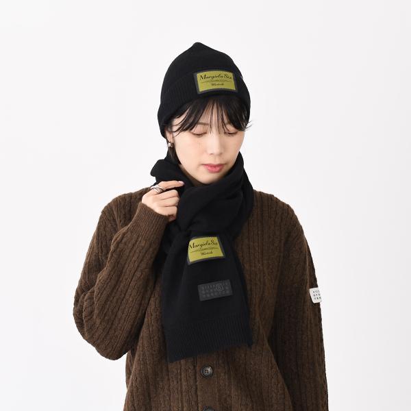 MM6 MAISON MARGIELA ribbed wool beanie 