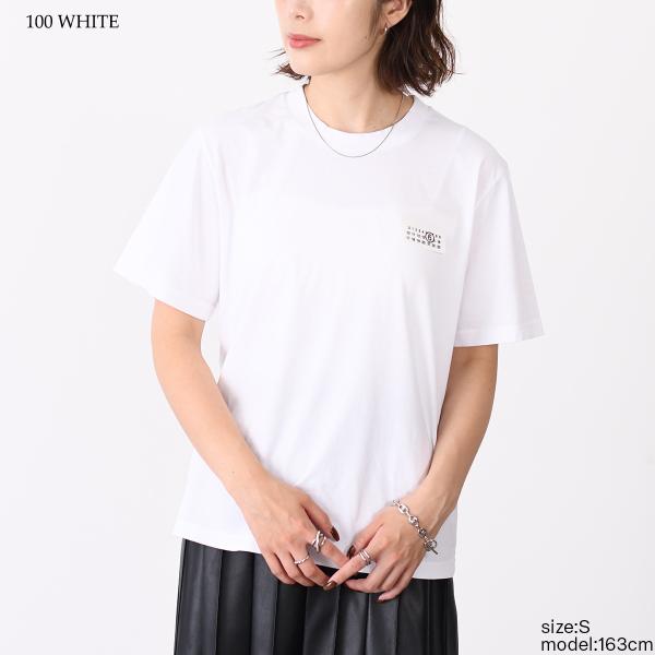 MM6 テープドラベル コットン Tシャツ