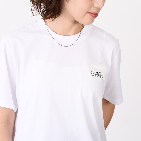 MM6 テープドラベル コットン Tシャツ