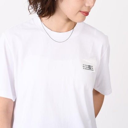 MM6 テープドラベル コットン Tシャツ