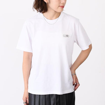 MM6 テープドラベル コットン Tシャツ