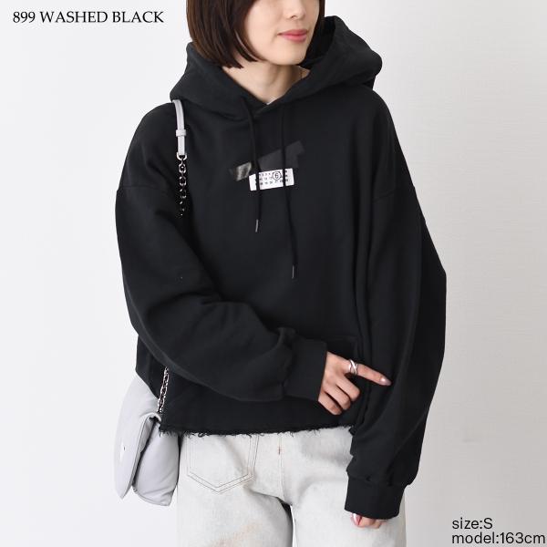 MM6 MAISON MARGIELA テープドラベル スウェット フーディー