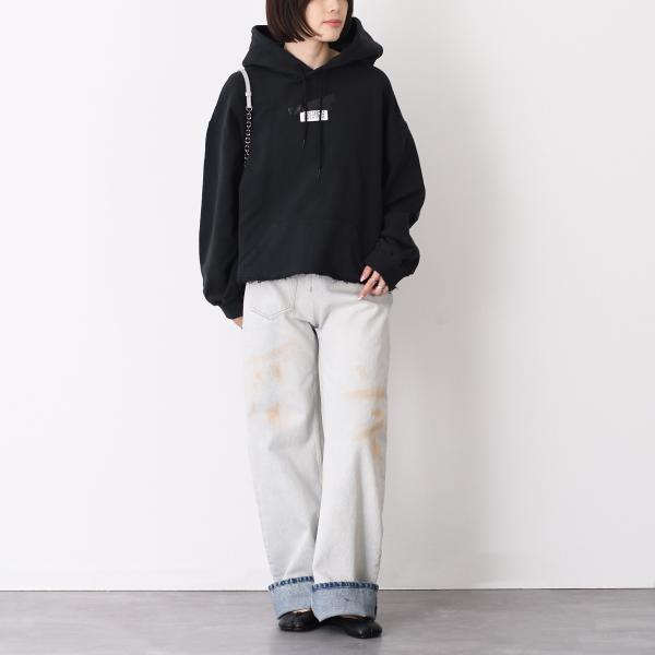 MM6 MAISON MARGIELA テープドラベル スウェット フーディー
