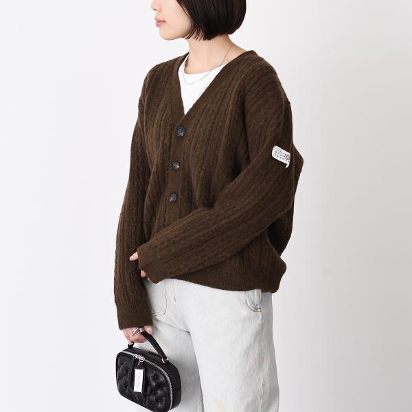 MM6 MAISON MARGIELA cable knit cardigan 