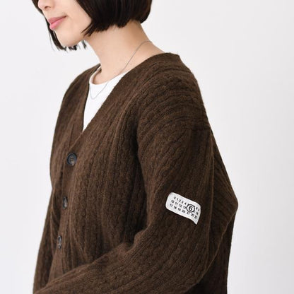 MM6 MAISON MARGIELA cable knit cardigan 