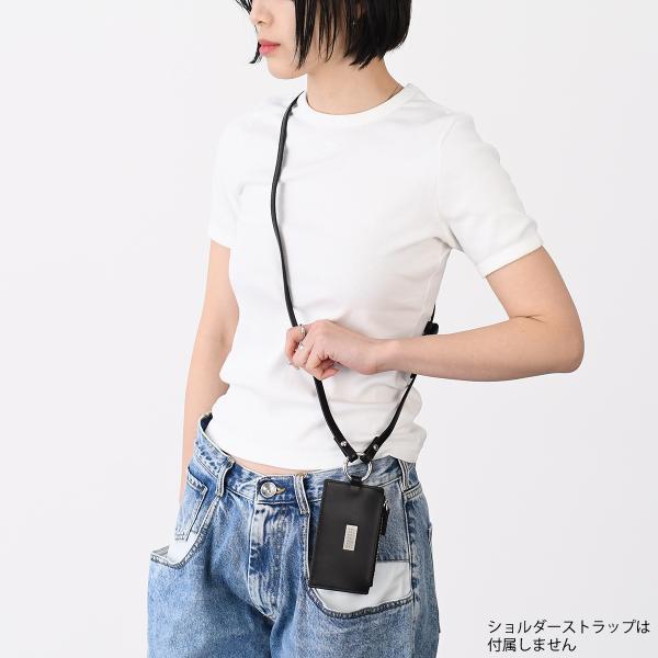 MM6 MAISON MARGIELA 엠엠 식스 메종 마르제라 「뉴메릭」레더 키링 파우치 