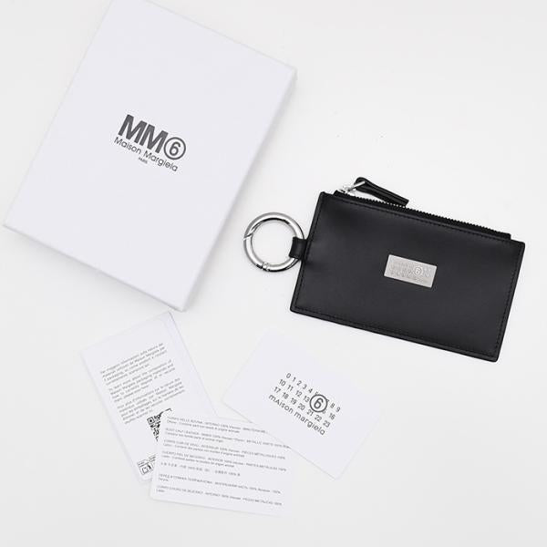 MM6 MAISON MARGIELA 엠엠 식스 메종 마르제라 「뉴메릭」레더 키링 파우치 