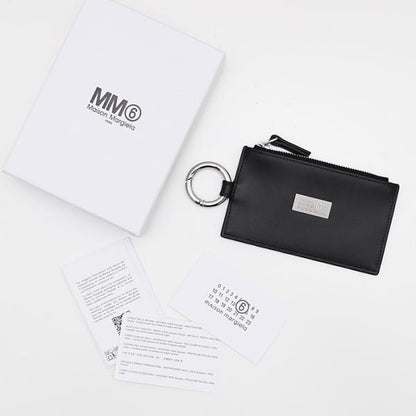 MM6 MAISON MARGIELA 엠엠 식스 메종 마르제라 「뉴메릭」레더 키링 파우치 