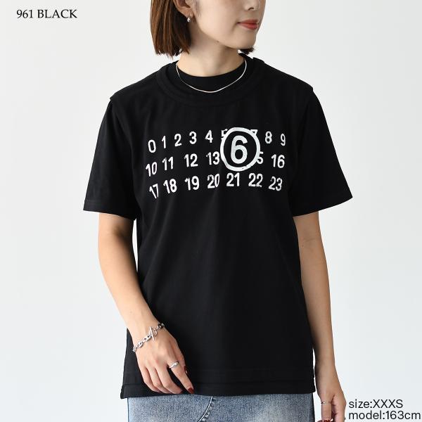 MM6 ツーレイヤー コットンジャージーTシャツ