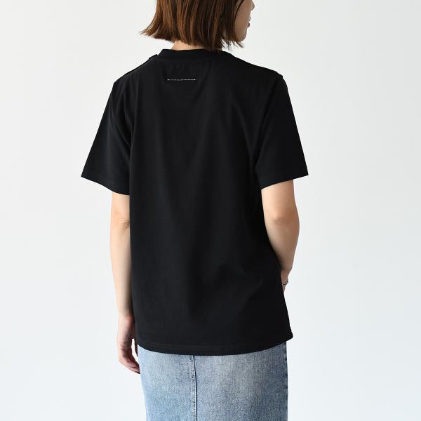 MM6 ツーレイヤー コットンジャージーTシャツ
