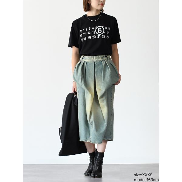 MM6 ツーレイヤー コットンジャージーTシャツ