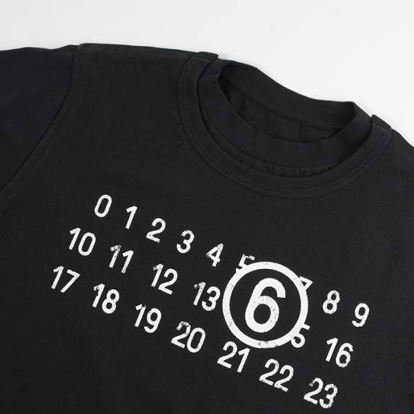 MM6 ツーレイヤー コットンジャージーTシャツ