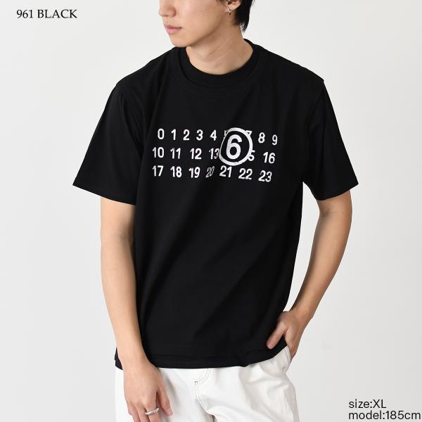 MM6 ツーレイヤー コットンジャージーTシャツ