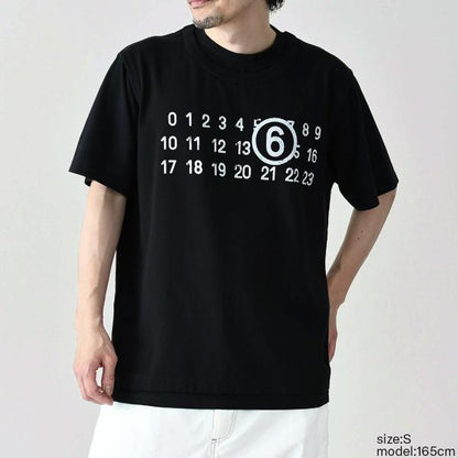MM6 ツーレイヤー コットンジャージーTシャツ