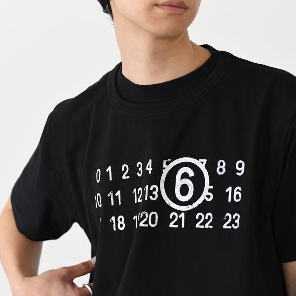 MM6 ツーレイヤー コットンジャージーTシャツ