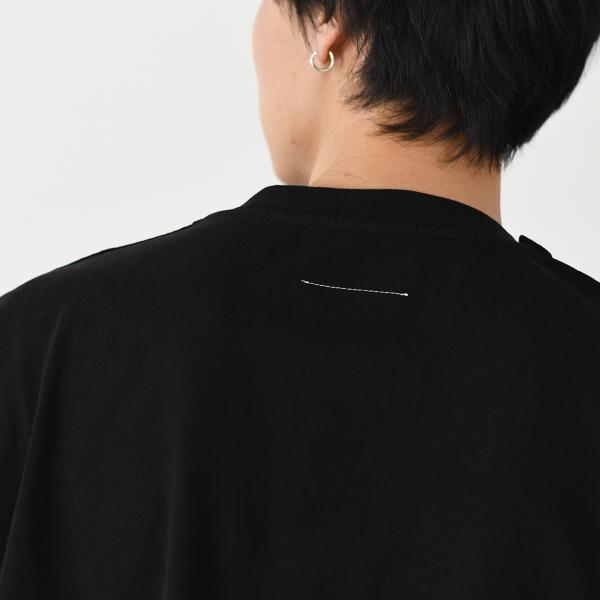 MM6 ツーレイヤー コットンジャージーTシャツ