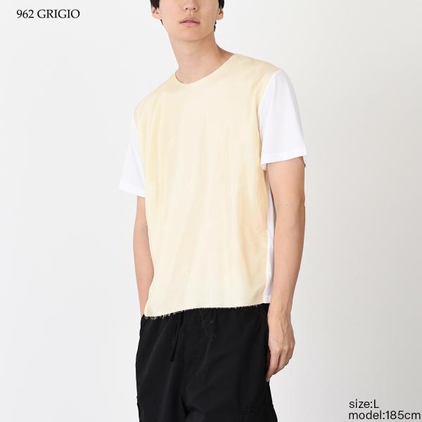 MM6 MAISON MARGIELA ナンバーロゴプリント サテン Tシャツ