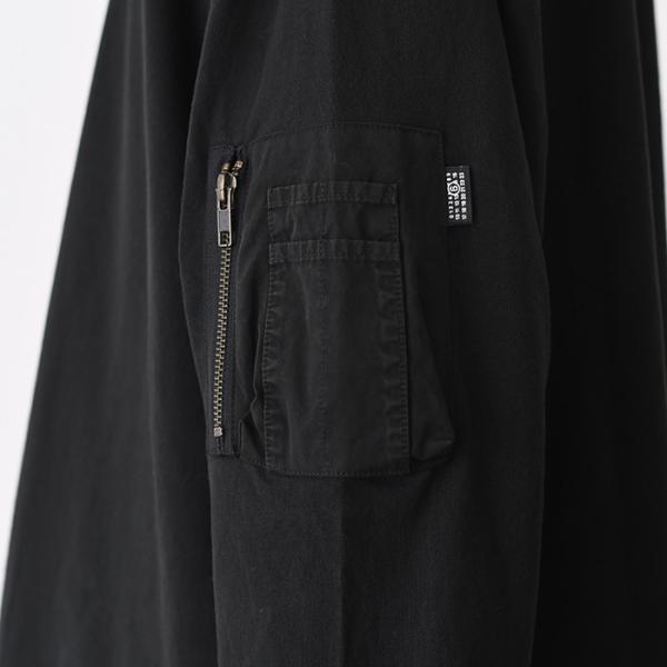MM6 MAISON MARGIELA ギャバジンポケット付き ロングスリーブTシャツ