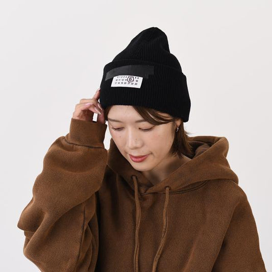 MM6 MAISON MARGIELA エムエムシックス メゾン マルジェラ テープラベル ウールビーニー
