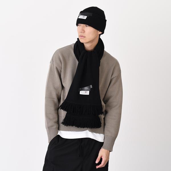 MM6 MAISON MARGIELA エムエムシックス メゾン マルジェラ テープラベル ウールスカーフ