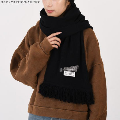 MM6 MAISON MARGIELA エムエムシックス メゾン マルジェラ テープラベル ウールスカーフ