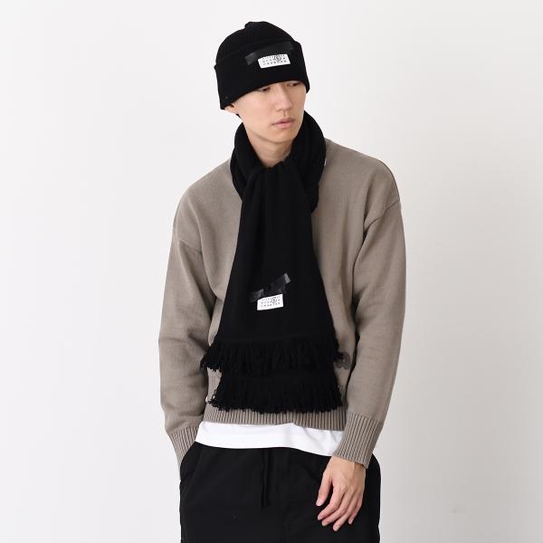 MM6 MAISON MARGIELA エムエムシックス メゾン マルジェラ テープラベル ウールスカーフ