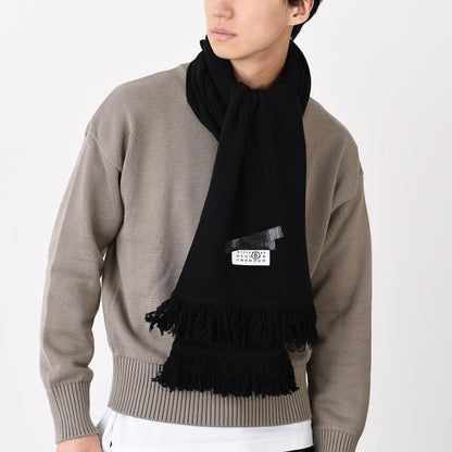 MM6 MAISON MARGIELA エムエムシックス メゾン マルジェラ テープラベル ウールスカーフ