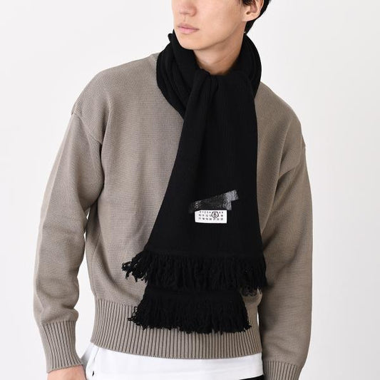 MM6 MAISON MARGIELA エムエムシックス メゾン マルジェラ テープラベル ウールスカーフ