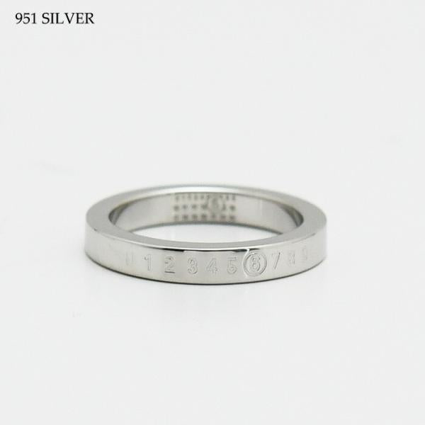 MM6 MAISON MARGIELA Numeric 미니멀 시그니처 3MM 링 
