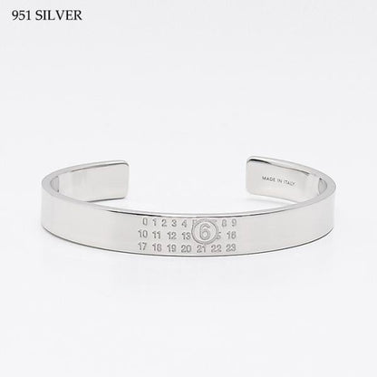 MM6 MAISON MARGIELA 뉴메릭 미니멀 커프스 팔찌 