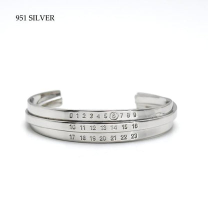 MM6 MAISON MARGIELA エムエムシックス メゾン マルジェラ トリプルロゴ Numeric シグネチャー ブレスレット