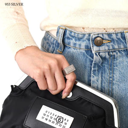 MM6 MAISON MARGIELA エムエムシックス メゾン マルジェラ 「ニューメリック」レクタングルリング