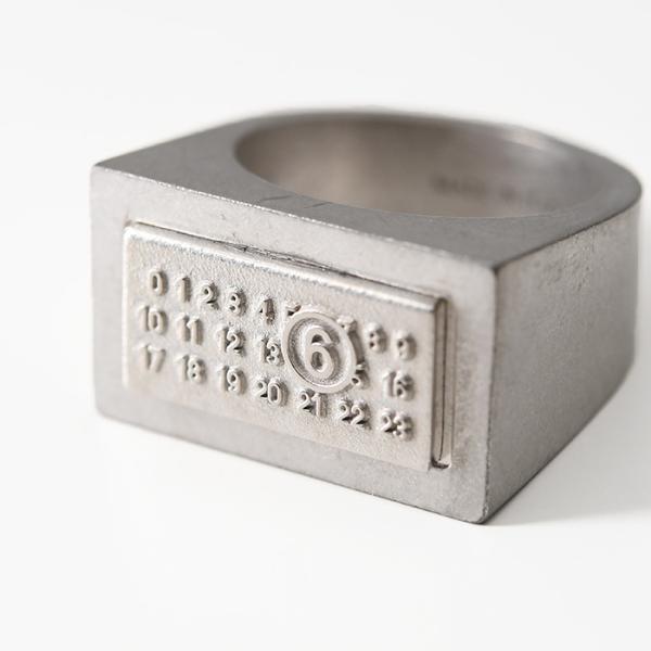 MM6 MAISON MARGIELA エムエムシックス メゾン マルジェラ 「ニューメリック」レクタングルリング