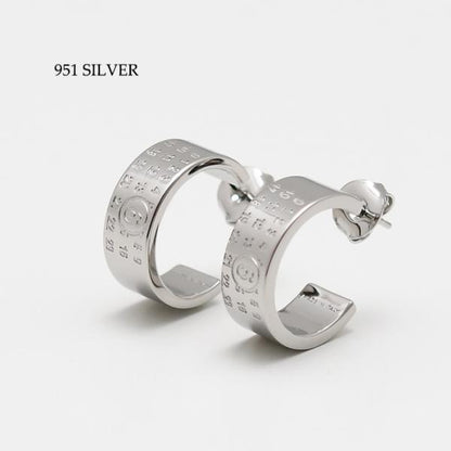 MM6 MAISON MARGIELA ニューメリック ミニマル フープピアス