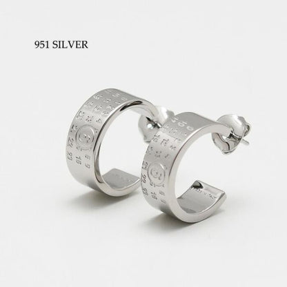 MM6 MAISON MARGIELA ニューメリック ミニマル フープピアス