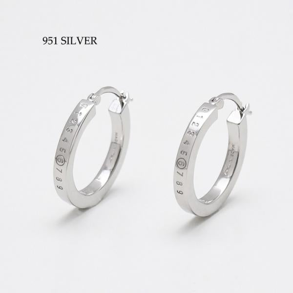 MM6 MAISON MARGIELA ナンバリング フープピアス