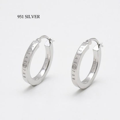 MM6 MAISON MARGIELA ナンバリング フープピアス