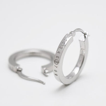 MM6 MAISON MARGIELA ナンバリング フープピアス
