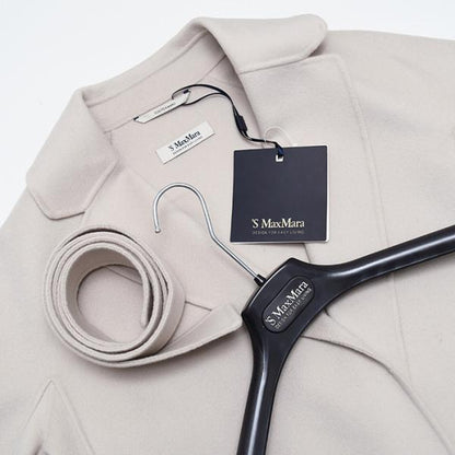 S Max Mara ARONA ピュア ヴァージンウール ダブルフェイス コート